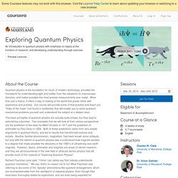Exploring Quantum Physics