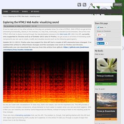 Exploring the HTML5 Web Audio: visualizing sound