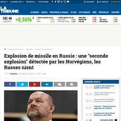 Explosion de missile en Russie