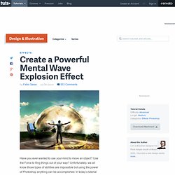 Create a Powerful Mental Wave Explosion Effect
