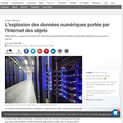 L'explosion des données numériques portée par l'Internet des objets