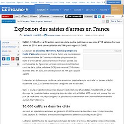 France : Explosion des saisies d'armes