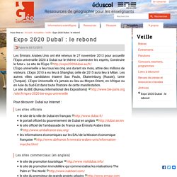 Expo 2020 Dubaï : le rebond