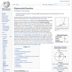 Exponential function