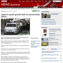 Japan's export growth fails to narrow trade deficit