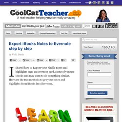 How to export iBooks note to Evernote step by step