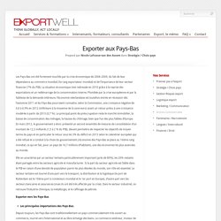 Exporter aux Pays-Bas - Exportwell