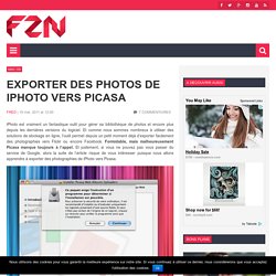 Exporter des photos de iPhoto vers Picasa