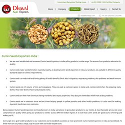 Cumin Seeds Exporters In India, Cumin Seeds Suppliers And Manufacturers –Dhaval Agri Exports