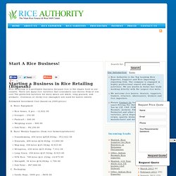 » Start A Rice Business! Rice Authority