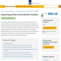 Exporting wine to the Nordic market