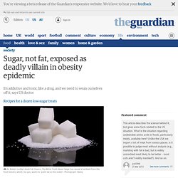 Sugar, not fat, exposed as deadly villain in obesity epidemic