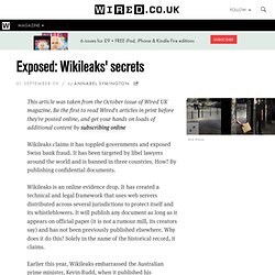 Exposed: Wikileaks' secrets