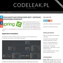 Spring Boot and Spring Data REST - exposing repositories over REST ~ Codeleak.pl