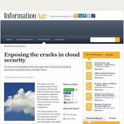 Exposing the cracks in cloud security
