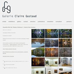 Exposition Nils-Udo "Radeau d'Automne" / Galerie Claire Gastaud - Galerie Claire Gastaud