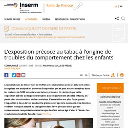 L’exposition précoce au tabac à l’origine de troubles du comportement chez les enfants