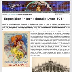 Exposition internationale Lyon 1914 - LYON UNESCO
