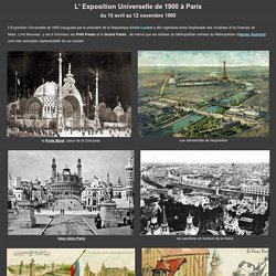 L' Exposition Universelle de 1900 à Paris
