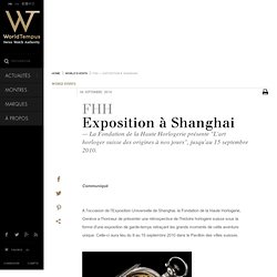 FHH - Exposition à Shanghai