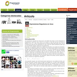 PHP en castellano. Expresiones Regulares en Java php php5
