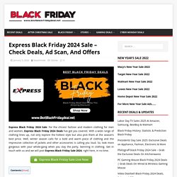 Express Black Friday 2019 Deals - Grab Best Express Store Deals Here