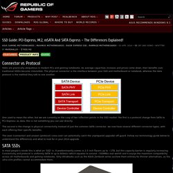 SSD Guide: M.2 PCI-Express, M.2 SATA, M-SATA And SATA Express - The Differences Explained!