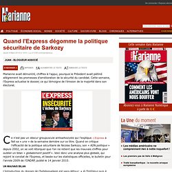 Quand l'Express dégomme la politique sécuritaire de Sarkozy