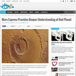 Mars Express Provides Deeper Understanding of Red Planet by VR