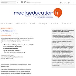 La liberté d'expression - mediaeducation.fr