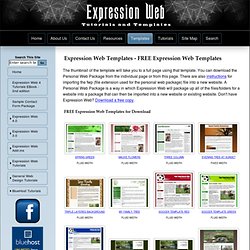 Free Website Templates Expression