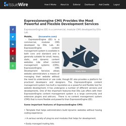 ExpressionEngine- The Best Content Management System