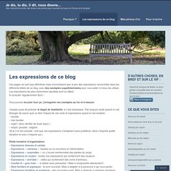 Argot - Expressions familières