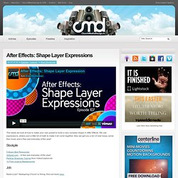 After Effects: Shape Layer Expressions - ChurchMediaDesign.tv