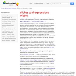 free expressions meanings, words, phrases origins and derivations