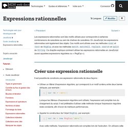 Expressions rationnelles - JavaScript