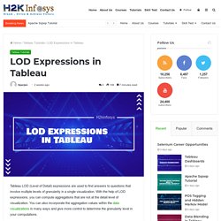 LOD Expressions in Tableau - H2kinfosys Blog