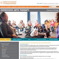 Course of Study for the Expressive Arts Therapy Program