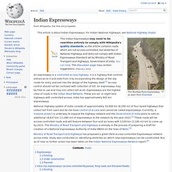 Indian Expressways
