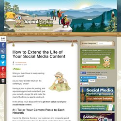 How to Extend the Life of Your Social Media Content : Social Media Examiner