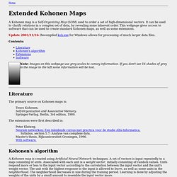 Extended Kohonen Maps