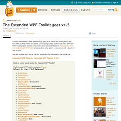 The Extended WPF Toolkit goes v1.5
