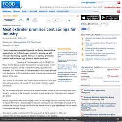 Meat extender promises cost savings for industry