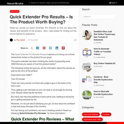 Quick Extender Pro Results – Why You Should Buy The Product!