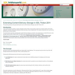 Extending Content Delivery Storage in SDL Tridion 2011 (1)