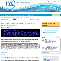 After Effects ExtendScript Training Complete Series by David Torno