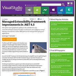 Managed Extensibility Framework Improvements in .NET 4.5