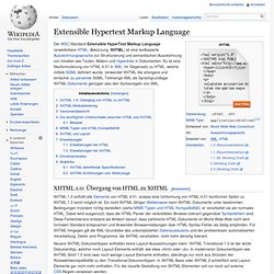 Extensible Hypertext Markup Language