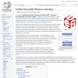 Unified Extensible Firmware Interface
