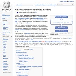 Extensible Firmware Interface